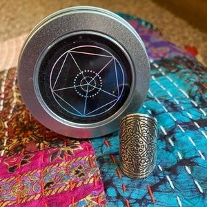 The Fifth Element Life Mantra Mandala Ring